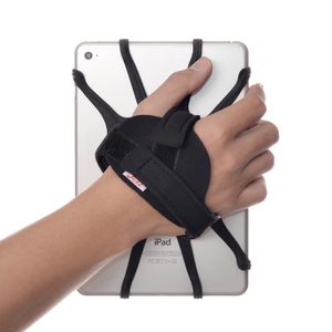 TFY Universal Hand Strap Holder with Detachable Silicon Holding Net for 7 - 10.5 Inch Tablets