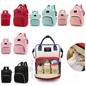 Baby Diaper Backpacks Waterproof Newborn Diaper Bags Large Travel Maternity Backpack Nappy Nursing Handbag 6 Designs Wholesale DHW2427