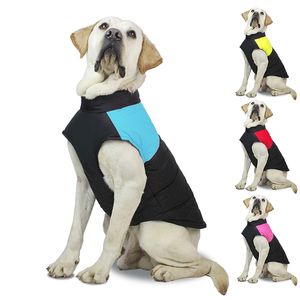 Heiße S-XL-Größe 4 Farben Haustierprodukte Wasserdichte, fleckenfreie Winterjacke Weiche Hundekleidung Mantel Warme Weste Reißverschlussstil Haustierkleidung