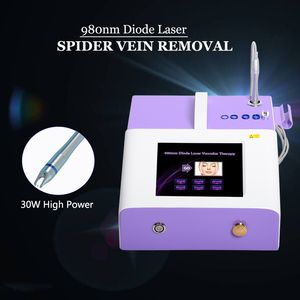 980nm Diod Örümcek Damarlar Temizleme Makinesi Kızılötesi ışık Lazer Damar Kan Damarları Tedavi Vasküler Tedavi Cihazları