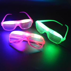 Yanıp Sönen Gözler toptan satış-Led Kör Göz Gözlük Light Up Parti Yetişkin Çocuk Glow Düğün Dekorasyon Malzemeleri Hediyeler sönen Maske Sönme Serin