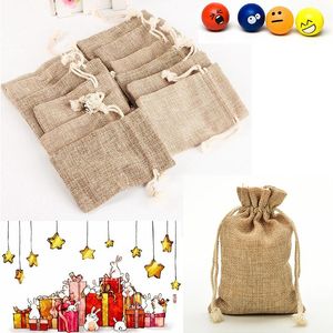 Bolsa de juta sacas vintage casamentos festas favoritos com sacos de traços bolsas de embalagem sacar de Natal Festa de Natal Nova chegada