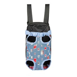 Pet Front Chest Cloth Backpack Carriers with Buttons Outdoor Travel Durable Portable Shoulder Bag For Dogs Cats