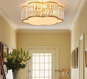 Bedroom Lighting Gold /Black Studio Restaurant Ceiling Lights Children's Lighting Warm Romantic Luxury modern Simple Crystal lamp MYY