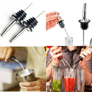 Stainless Steel Plastic Liquor Stopper Creative Barware Supplies Red Wine Flow Wine Bottle Pour Spout Stopper
