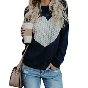 Women Sweater 2019 Märke plus storlek Pullover Designer Knitwear Spring Love Sweater Women Casual Warm Clothes Outwear