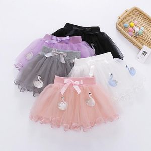 아기 소녀 투투 스커트 키즈 백조 메쉬 공주 드레스 여름 발레 Tulle Pettiskirt 멋진 파티 스커트 의상 Dancewear yp566