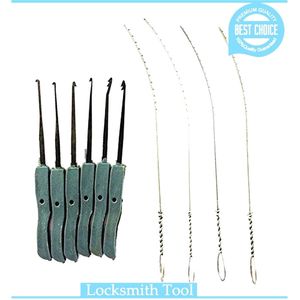 10 قطعة / المجموعة أخذ مفاتيح الحفر هوكر أداة الأقفال أدوات فتح lockpick أدوات فتح القفل