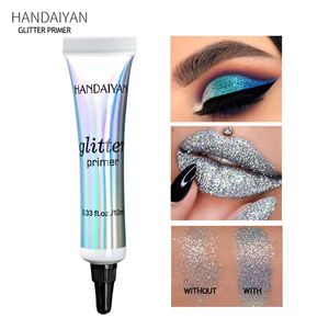 Handaiyan 아이 섀도우 프라이머 반짝이 입문서 메이크업 접착제 조명기 입술과 얼굴을위한 Shimmer Eyeshadow 기본 다기능