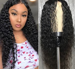 Wasserwelle 360 Full Lace Frontal Perücke vorgezupft mit Babyhaar 150 Dichte jerry curly Virgin Human Perücken für schwarze Frauen DIva1