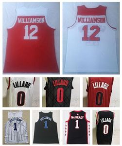 Top Yakuda 12 Williamson Basketball College Wears, 1 Williamson 1 McGrady 0 Lillard 32 Laettner College Koszykówka Zużycie, Koszulki do koszykówki