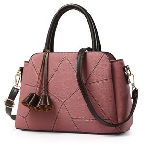 HBP Tote Bag Retro Women Leather Handbags Purses Pocket Female MessengerBags Lady Shoulder Bags Fashion Casual Pink