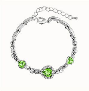 Wholesale free pandora bracelets resale online - Fashion Sliver Jewelry Heart charm Bracelets Bangles Blue Glass Ocean Style Beads fits Pandora bracelets for Women