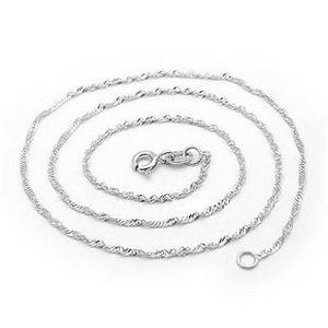 Necklace For Women Men Snake Chain inch New Sterling Silver White Brass Plated Platinum Long Chain Necklaces