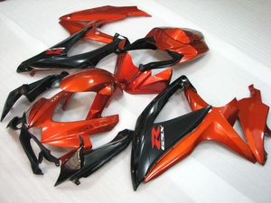 Burnt Orange Fairing Kit voor Suzuki GSXR Valerijen K8 GSXR600 GSXR750