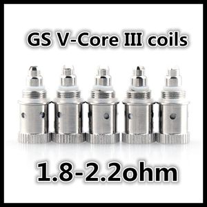 ingrosso kit gs h2-GS V Core III Atomizzatore Coils H2S V Core Bottom Dual Heating Coil OHM Fit EGO II Twist Mega Kit Atomizzatore