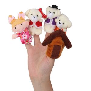 Wholesale cloth puppets resale online - Story telling Finger Puppets Pieces pack Goldilocks the Three Bears quot Nursery Rhyme Fairy Tale kids cloth toys dolls Hand Puppets