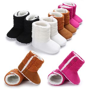 Wholesale infant boots for boys resale online - Newborn Baby Girl Boy Boots For Winter Baby Girls Boys Soft infant Booties Snow Boots Infant Toddler Newborn Warming Shoes
