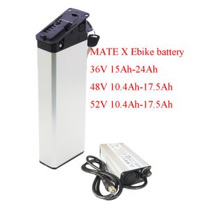 MATE X folding electric bicycle replacement battery pack 48v 14.5Ah 15Ah 17Ah 250W 500W 750W batteries on Sale