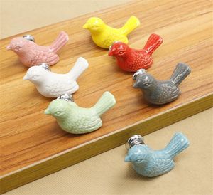 Wholesale ceramic knobs resale online - Ceramic Peace Dove Drawer Knobs D Cartoon Bird Cabinet Cupboard Handles Novelty Creative Fashion Furniture Handles Hardware