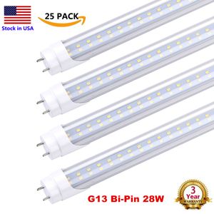 T8 FT LED Light Bulbs T12 Foot LED Tubes Replacement for Fluorescent Fixtures Clear Dual Ended Power Bypass Ballast Garage Warehouse Shop Lights