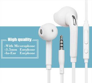 orelha do fone de ouvido do fone de ouvido da galáxia s6 3.5mm venda por atacado-Fones de ouvido de fones de ouvido com fio de mm com microfone e fone de ouvido de controle remoto para Samsung Galaxy S3 S4 S5 S6 Edge Note3 para Xiaomi