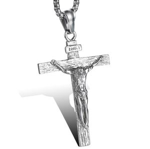 Wholesale crucifix pendant resale online - 316L Surgical Stainless Steel Crucifix Cross Pendant Necklace Gold Plated Fashion Religious Jewelry for Women Men Religion Faith Necklace