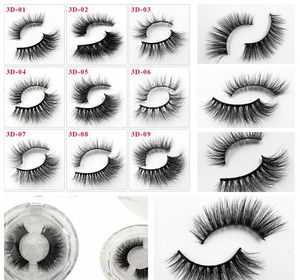 3D Mink Lashes Grube fałszywe rzęsy Naturalne dla Beauty Makeup Extension Fake Eyelashes Fałszywe rzęsy Design KKA6711