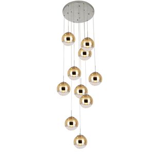 Wholesale pendant ceiling lamps for dining room for sale - Group buy Spiral Staircase Lighting Long Pendant Lamp Living Room Glass Ball Pendant Lights Dining Room Hanging Lamp Lights Linear Ceiling Lights