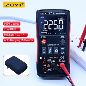 Zoyi ZT X digitale multimeter AC DC Voltmeter True RMS Auto Range Multimeter met NCV Data Hold LCD achtergrondverlichting