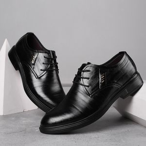 Wholesale round toe shoes for sale - Group buy New Men Formal Shoes Leather Business Casual Shoes High Quality Men Dress Office Round Toe Shoes Male Breathable Oxfords