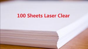 Toptan satış Ürün Konum: ABD Hızlı Teslimat 100 Levhalar A4 Lazer Yazıcı Su Slayt Çıkartması Kağıt Su Kaydırağı Şeffaf Temizle Kağıt