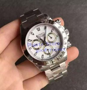 valjoux 7750. großhandel-Top Herren Chronograph Uhr Herren Automatic Eta Weiß Uhren vph Herren Sapphire Cosmograph Sport Valjoux Sapphire Armbanduhr