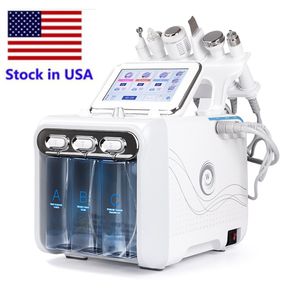 Voorraad In Verenigde Staten Multifunctionele 6in1 H2O2 Kleine Bubble Machine Water Mill Skin Zuurstof Gezichtsbeauty Skin Care Beauty Instrument