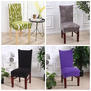 Removable Home Chairs Cover Fashion Printed Spandex Elastic Slipcover Chair Covers contracted Wedding Decor WY536 Q