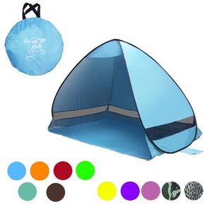 11 färger simpletenter lätt bär tält utomhus camping tillbehör för personer UV skydd tält för strand resa gräsmatta cca9390