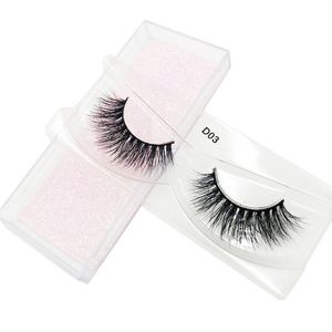Wholesale eyelash extensions mink d for sale - Group buy D series the newest style Good Quality D real Mink Natural Thick Fake Eyelashes handmade Lashes Makeup Extension D03
