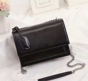 High quality flap bag luxury designer handbags SUNSET original leather women shoulder bags fashion medium crossbody bag