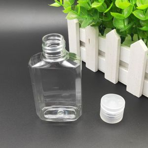 sıvı sabun şişeleri toptan satış-60 ml boş el temizleyici jel sabun sıvı şişe temizle sıkılmış evcil hayvan alt seyahat