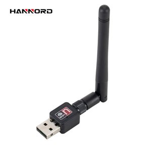 2dbi wifi großhandel-Hannord Mini150mbps USB WiFi Wireless Adapter für Netzwerk Vernetzungs Karte LAN Adapter mit dbi Antenne für Computer Zubehör