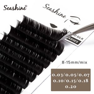 Wholesale mink eyelash b curl for sale - Group buy Seashine Individual Lashes Russia Volume Lashes Mink Eyelashes lines tray J B C D L Curl Eyelashes Extension Hand Made Lashes