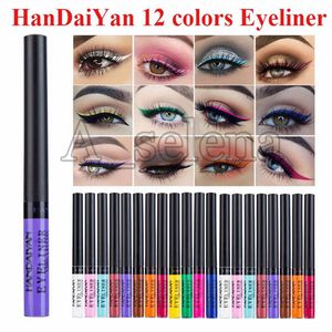 Handaiyan färger Matte flytande eyeliner Vattentät pigment Multi Color Eyeshadow Färgglada ögonfodral Cosplay Makeup