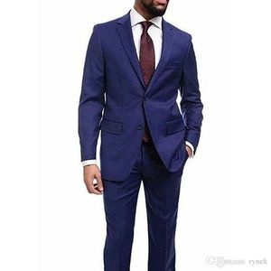 Wholesale navy blue men wedding suits resale online - Formal Men Suits for Wedding Suits Navy Blue Business Man Blazer Groom Wedding Tuxedos Ternos Slim Fit Costume Homme Trajes de Hombre Piece