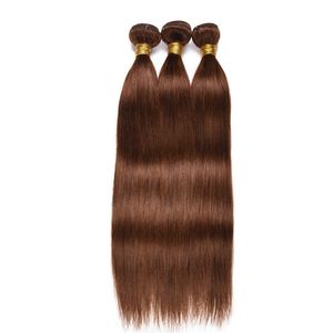 açık kahverengi uzantılar toptan satış-Perulu Düz Saç Demetleri Adet Adet başına Açık Kahverengi Uzantılar Örgü Çift Atkı