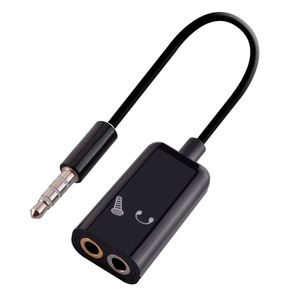 3.5 mm audio cable male female toptan satış-3 mm AUX Erkek Kadın Ses Kablosu Splitter Adaptörü için Akıllı Android Telefon PC MP3