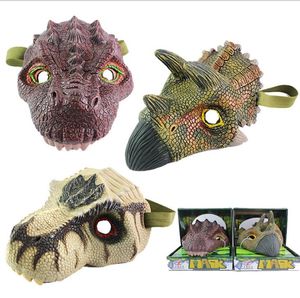 çeşitli maskeli maskeler toptan satış-Serin Lateks Dino Parti Maskeleri Korkunç Cadılar Bayramı Masquerade Maske Çocuk Yetişkinler Için Fnacy Elbise Karikatür Hayvan Şapkalar Çeşitli Tasarım