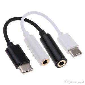 USB Typ C do mm Kable Audio Adapter Kable słuchawkowe Słuchawki Słuchawki Kabel Aux Kabel Samsung S7 S8 HTC