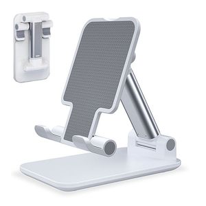 masa tutucuları toptan satış-Geri Çekilebilir Katlanır Masaüstü Standı ABS Tembel Tablet Ipad Dağı Evrensel Masa Cep Telefonu Tutucu Derece Ayarlanabilir