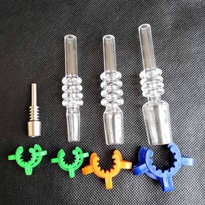 Quartz Tip With Plastic Keck Clips Smoking Accessories For mm mm mm Titanium Nail Hookahs Glass Water Bongs Pipes Dab Oil Rigs