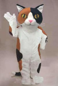 ingrosso abiti a tema carnevale per adulti-2019 di fabbrica caldo Calico Cat costume della mascotte del personaggio dei cartoni animati formato adulto Tema Carnival Party Cosply Mascotte del vestito della FIT Fancy Dress